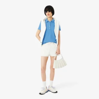 Polo L.12.12 Slim Fit Stretch Mini Piqua para mujer
