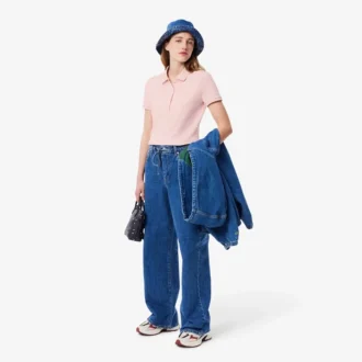 Polo L.12.12 Slim Fit Stretch Mini Piqua para mujer