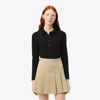 Polo L.12.D Stretch Mini Piqua de corte ajustado para mujer