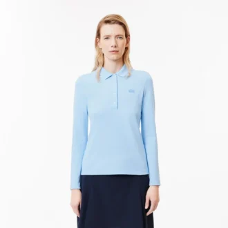 Polo L.12.D Stretch Mini Piqua de corte ajustado para mujer