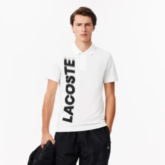 Polo Lacoste Movement estampado para hombre, corte regular