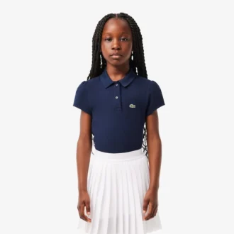 Polo Mini Piqua con cuello festoneado para niños