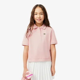 Polo Petit Piqué con pliegues en la espalda para niños