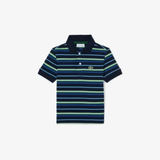 Polo Petit Piqué con rayas en contraste