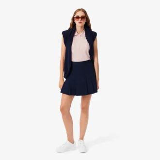 Polo sin mangas elástico L.12.12 de corte ajustado para mujer