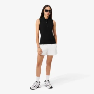 Polo sin mangas elástico L.12.12 de corte ajustado para mujer