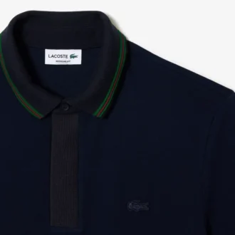 Polo Smart Paris de corte regular para hombre con cuello en contraste