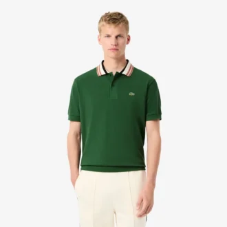 Polos de cuello rayado de corte clásico para hombre «Made in France»