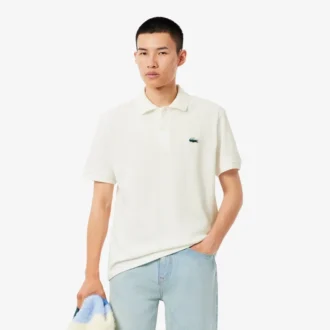 Polos de piqué con cocodrilo Landscape de corte clásico para hombre