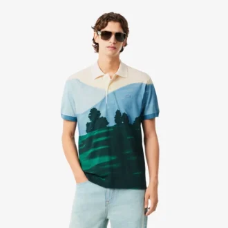 Polos Petit Piqué estampados de corte clásico para hombre