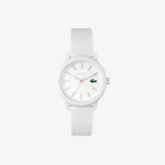 Reloj Lacoste.12.12 con correa de silicona blanca