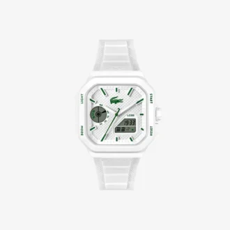 Reloj Lc33 analógico y digital cuadrado de silicona