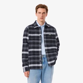 Sobrecamiseta de cuadros de algodón para hombre