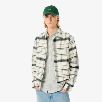 Sobrecamiseta de cuadros de algodón para hombre