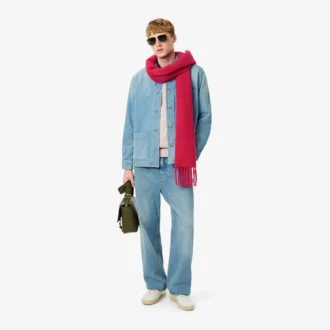 Sobrecamiseta de denim de algodón grueso para hombre