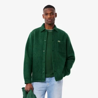 Sobrecamiseta de mezcla de lana para hombre