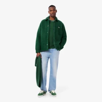 Sobrecamiseta de mezcla de lana para hombre