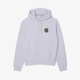 Sudadera con capucha de felpa de corte holgado para hombre