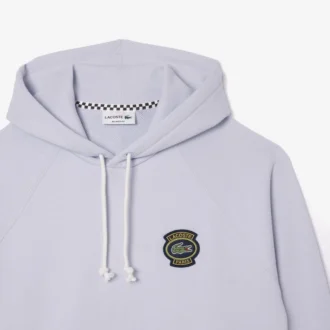 Sudadera con capucha de felpa de corte holgado para hombre