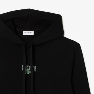 Sudadera con capucha de felpa de corte holgado para mujer