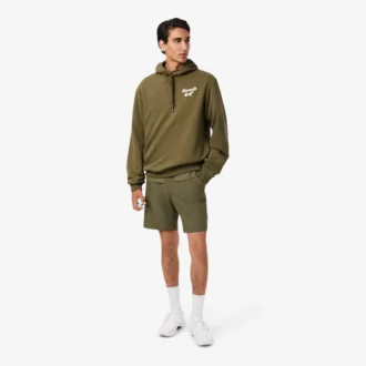 Sudadera con capucha de golf de felpa estampada para hombre