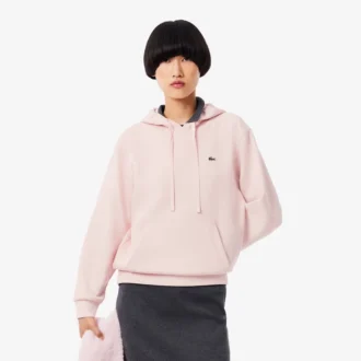 Sudadera con capucha de piqué para mujer