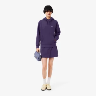 Sudadera con capucha de piqué para mujer