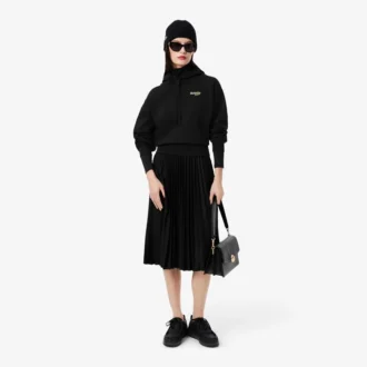 Sudadera con capucha oversize con logo para mujer