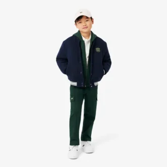 Sudadera con capucha y cremallera de felpa estampada para niños