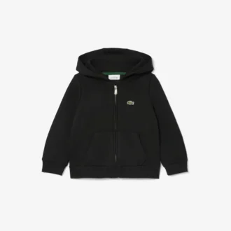 Sudadera con capucha y cremallera de forro polar para niños