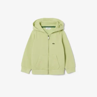 Sudadera con capucha y cremallera de forro polar para niños