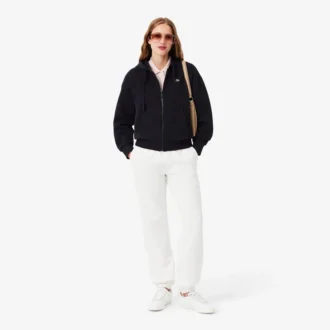 Sudadera con capucha y cremallera Piqua para mujer