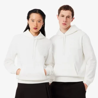 Sudadera con capucha y logotipo en relieve