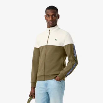 Sudadera con cremallera y bloques de color de Tenis para hombre