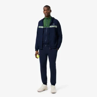 Sudadera con cremallera y bloques de color de Tenis para hombre