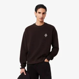 Sudadera con insignia de piqué de doble cara