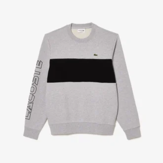 Sudadera de cuello redondo con bloques de color para hombre
