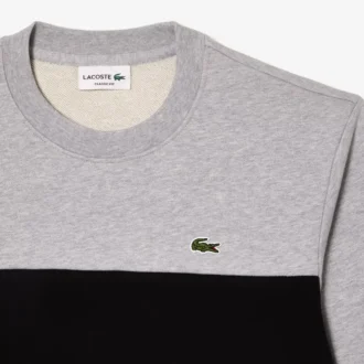 Sudadera de cuello redondo con bloques de color para hombre