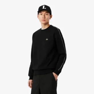 Sudadera de felpa con bandas a rayas