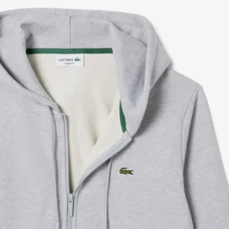 Sudadera de felpa con cremallera y corte clásico para hombre