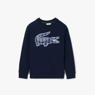 Sudadera de felpa con estampado de monograma para niño