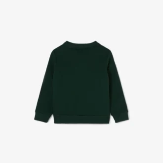 Sudadera de felpa con rayas y logotipo para niño