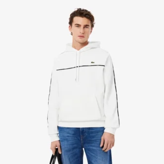 Sudadera de hombre con logo y rayas, corte clásico