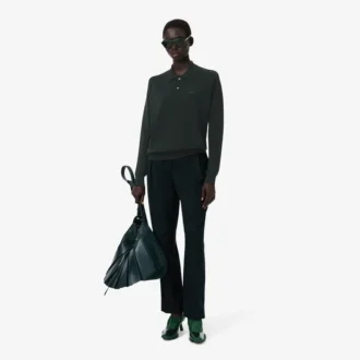 Suéter con cuello polo de mezcla de lana de la colección Runway