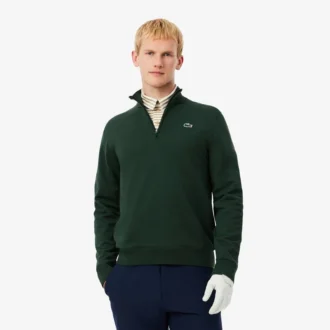 Suéter cortavientos de golf para hombre con cremallera de un cuarto