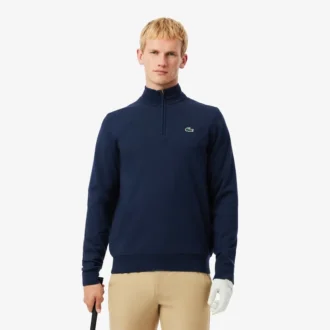 Suéter cortavientos de golf para hombre con cremallera de un cuarto