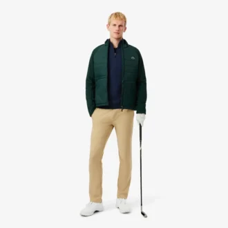 Suéter cortavientos de golf para hombre con cremallera de un cuarto