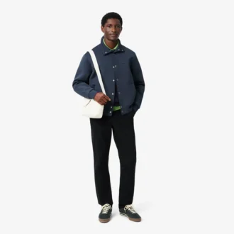 Suéter de algodón con punto trenzado para hombre