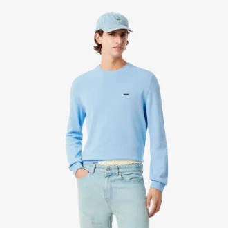 Suéter de algodón para hombre con cocodrilo y paisaje