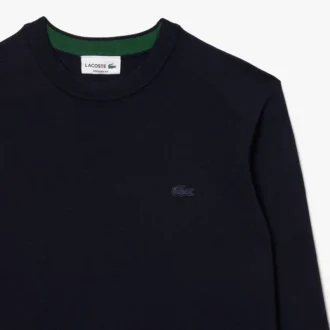 Suéter de cuello redondo de lana merino para hombre